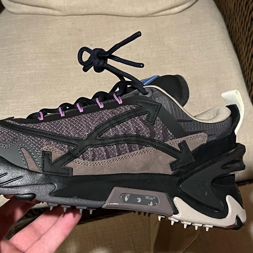 Off- white virgil abloh odyssey 2000 black brown size 45 uk never worn